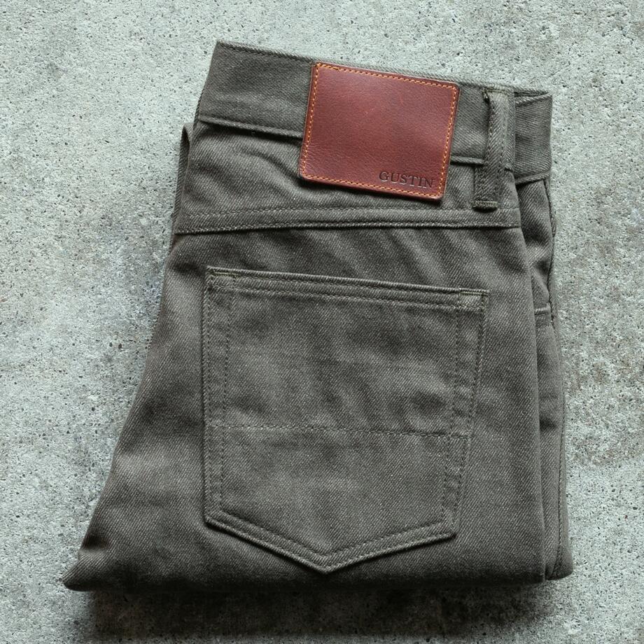 gustin #474 the cashmere denim - vintage army