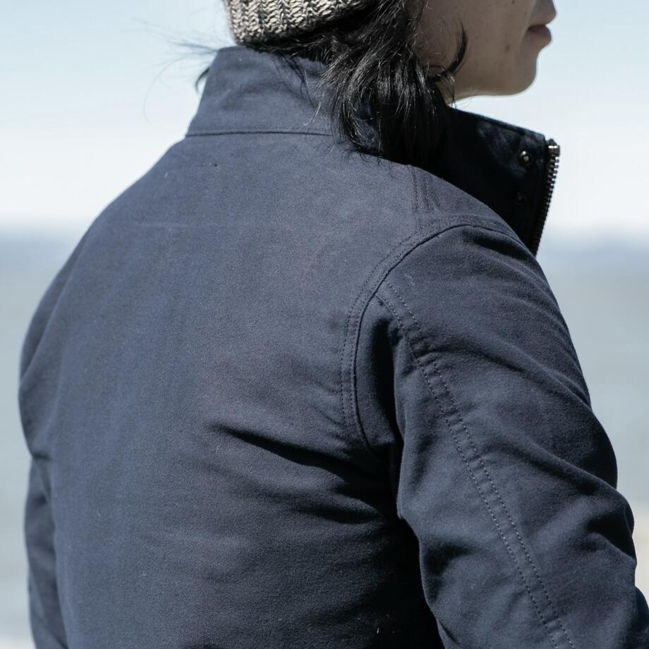 gustin moleskin field jacket - navy