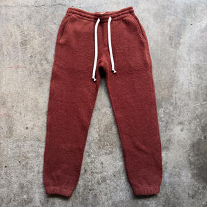 gustin wool fleece joggers - oxblood