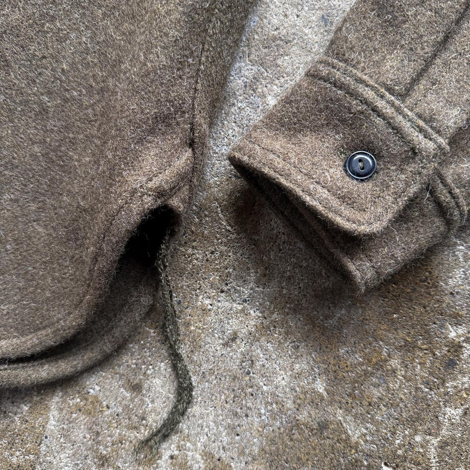 gustin #189 japan rustic wool workshirt - oak