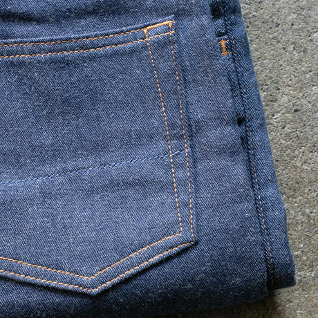 gustin #484 japan double flannel denim - blue red