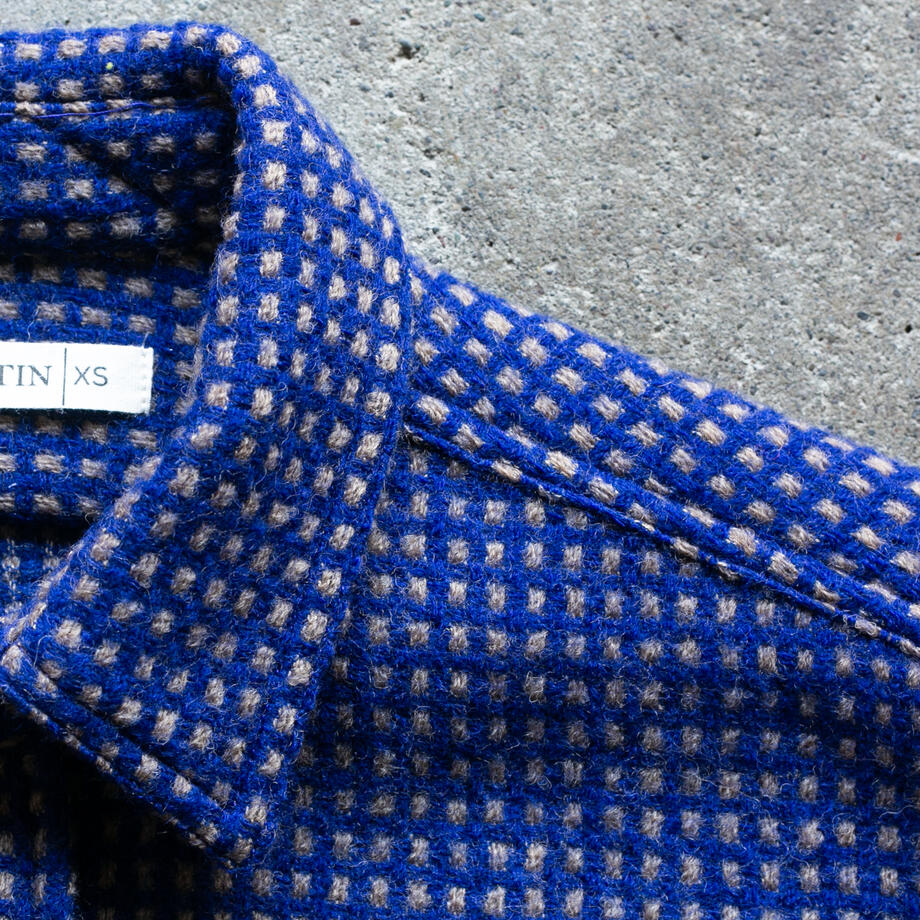 gustin #1329 monster rope basket shirt - blue