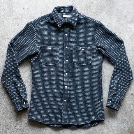 gustin #1330 monster rope basket shirt - black