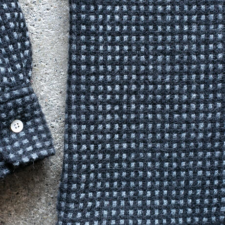 gustin #1330 monster rope basket shirt - black