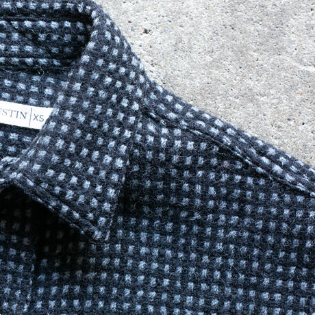 gustin #1330 monster rope basket shirt - black