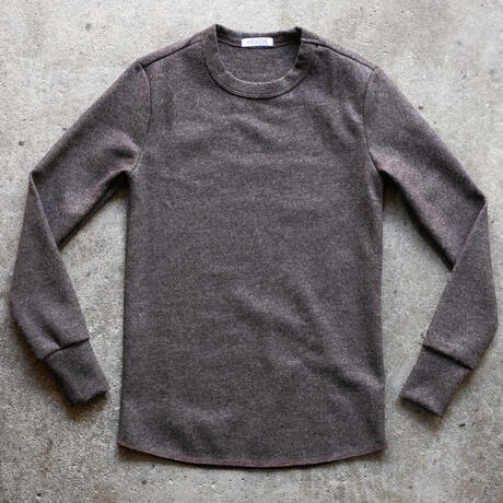 gustin wool 100 jersey crewneck - oak