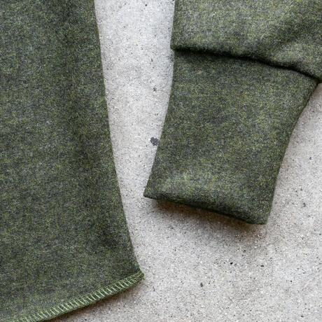 gustin wool 100 jersey crewneck - moss