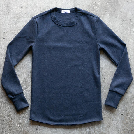 gustin wool 100 jersey crewneck - navy