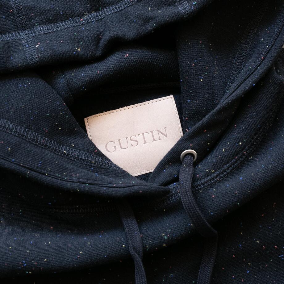 gustin vintage heavyweight pullover hoodie - cosmic rainbow nep