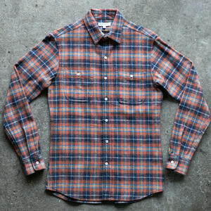 gustin #1331 electric homespun shirt - retro rainbow