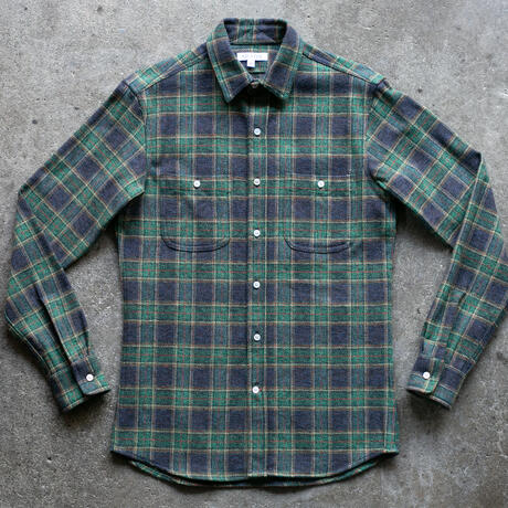 gustin #1332 electric homespun shirt - forest