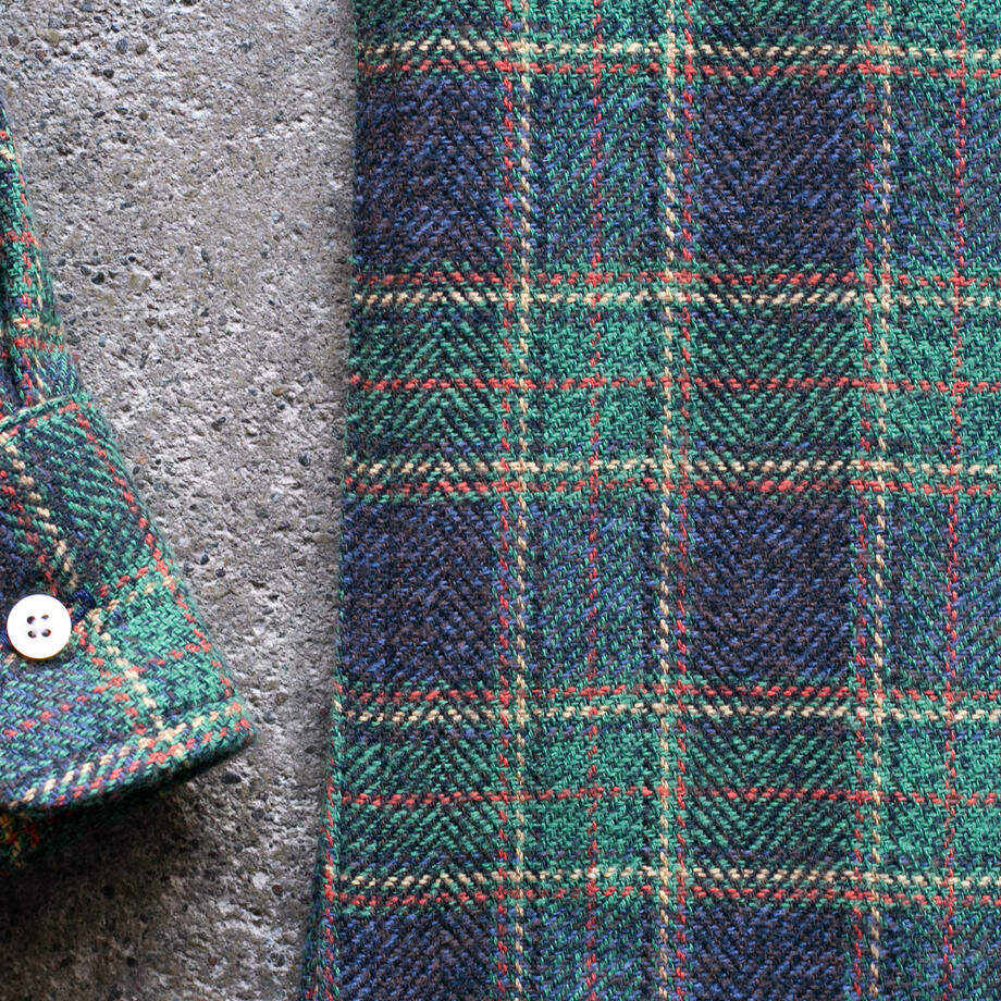 gustin #1332 electric homespun shirt - forest