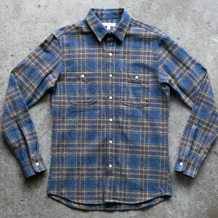 gustin #1333 electric homespun shirt - golden state
