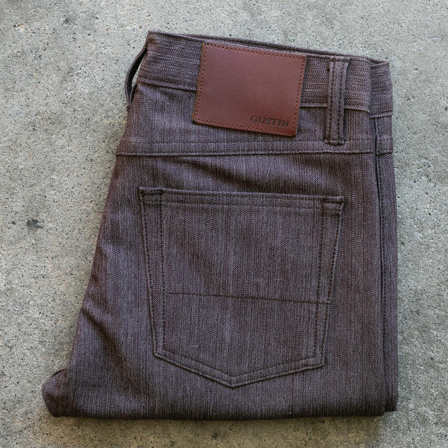 gustin #227 rust slub 5 pocket