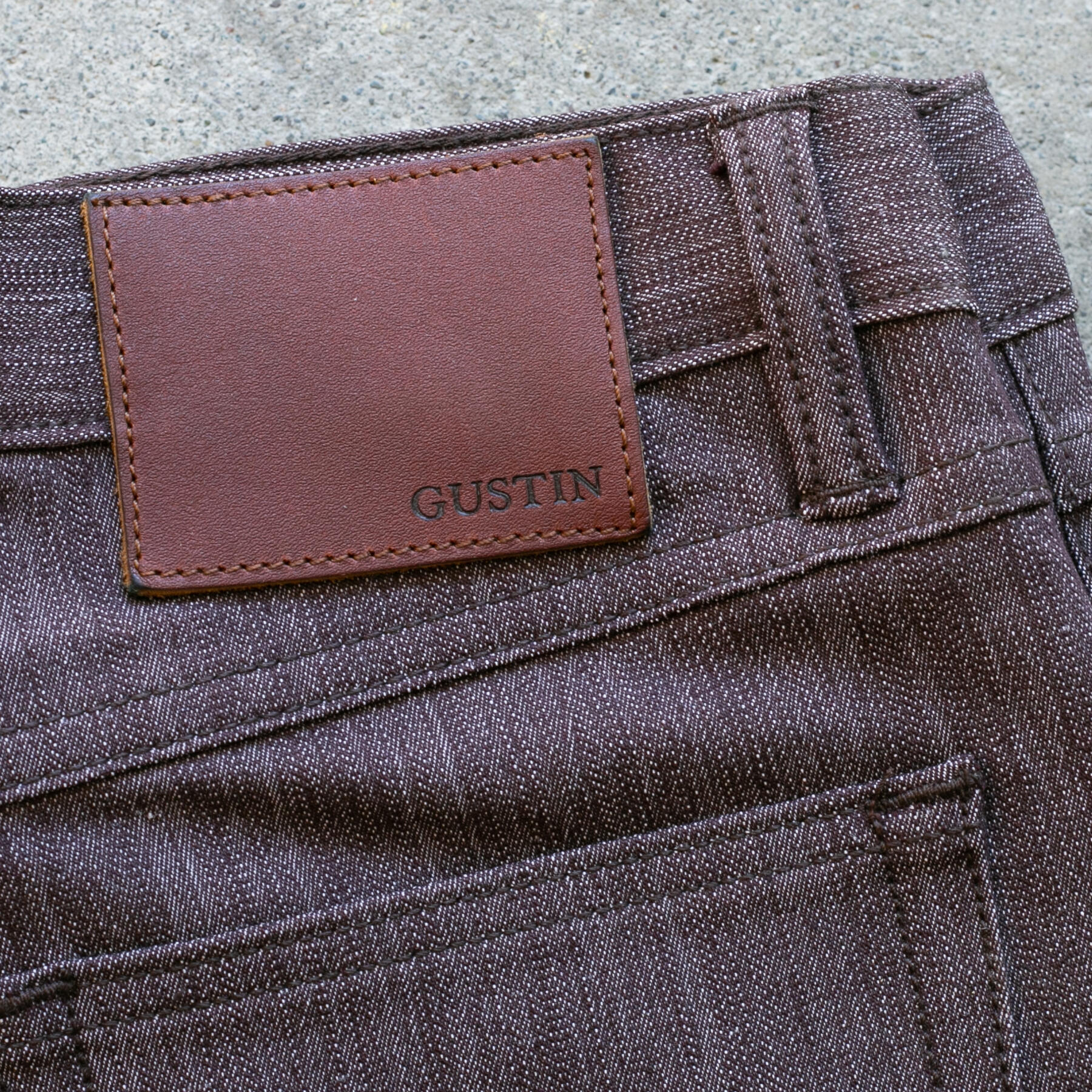 gustin #227 rust slub 5 pocket
