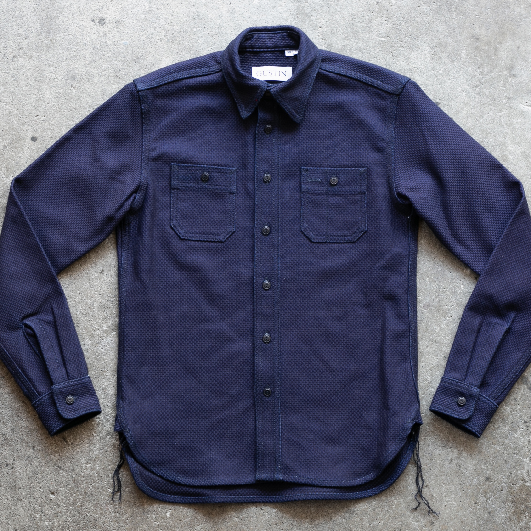 184 Indigo Monster Sashiko Workshirt | Gustin | Workshirts