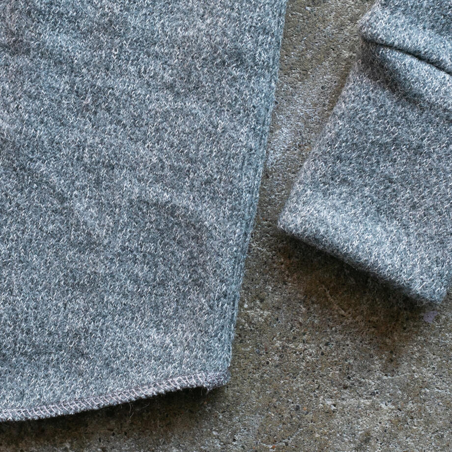 gustin ultrasoft triple twist crewneck - titanium