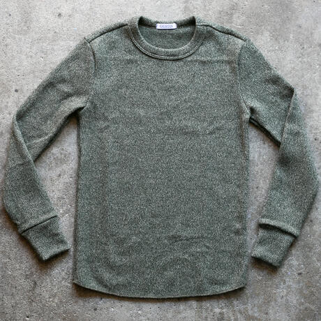 gustin ultrasoft triple twist crewneck - moss