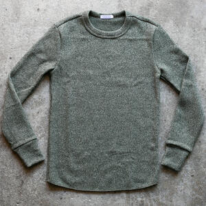 gustin ultrasoft triple twist crewneck - moss
