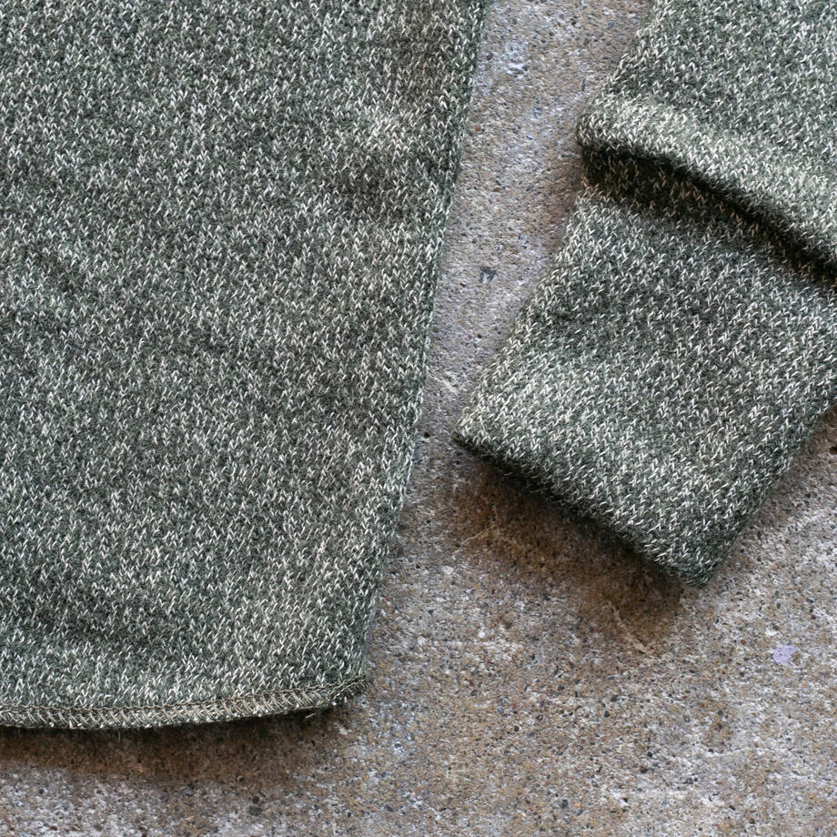 gustin ultrasoft triple twist crewneck - moss