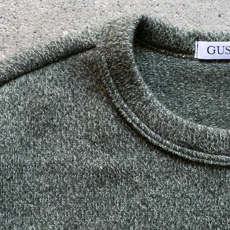 gustin ultrasoft triple twist crewneck - moss