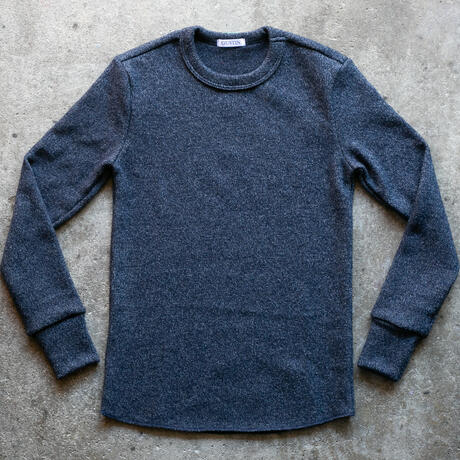 gustin ultrasoft triple twist crewneck - navy