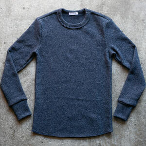 gustin ultrasoft triple twist crewneck - navy