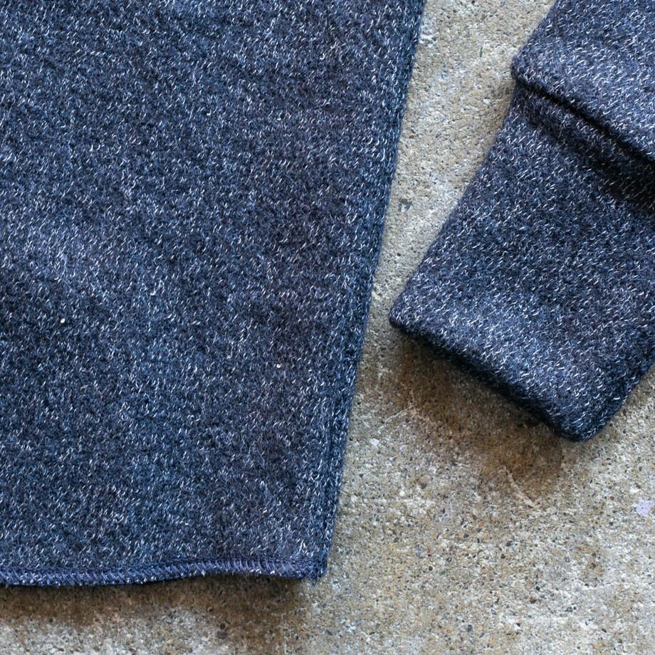 gustin ultrasoft triple twist crewneck - navy