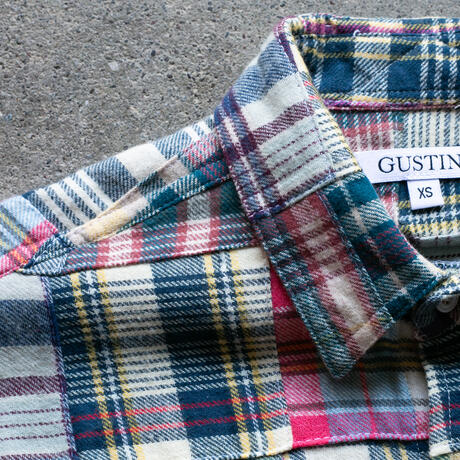 gustin #1336 patchwork shirt - rainbow