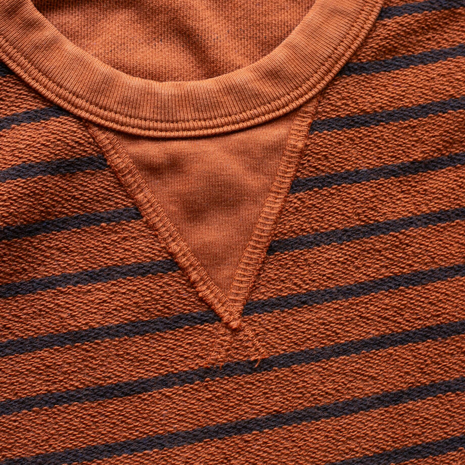 gustin the loopout sweatshirt - burnt orange