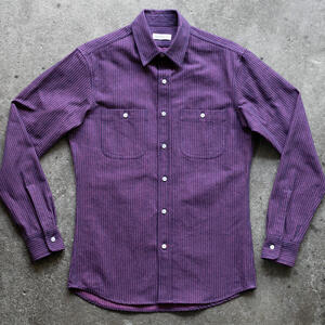 gustin #1340 neon shadow hickory stripe shirt - pink