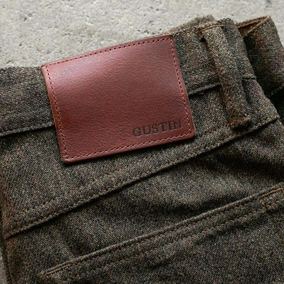 gustin #148 military wool serge - olive rust