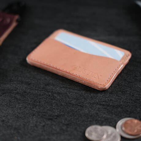 gustin simple wallet - veg tan