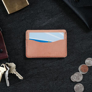 gustin simple wallet - veg tan