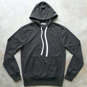 gustin american heavy pullover hoodie - black