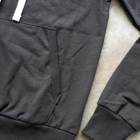 gustin american heavy pullover hoodie - black