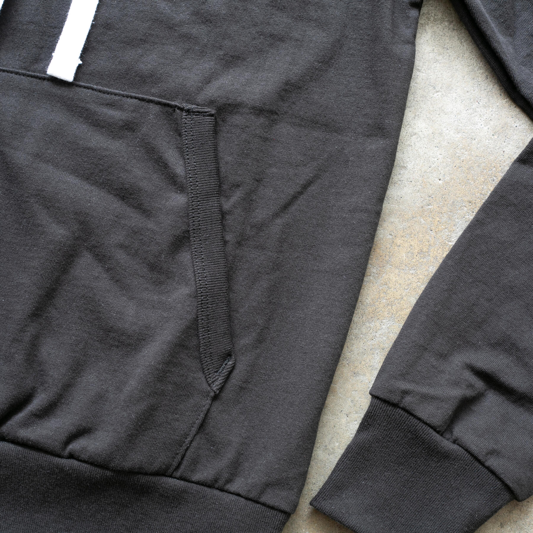 gustin american heavy pullover hoodie - black