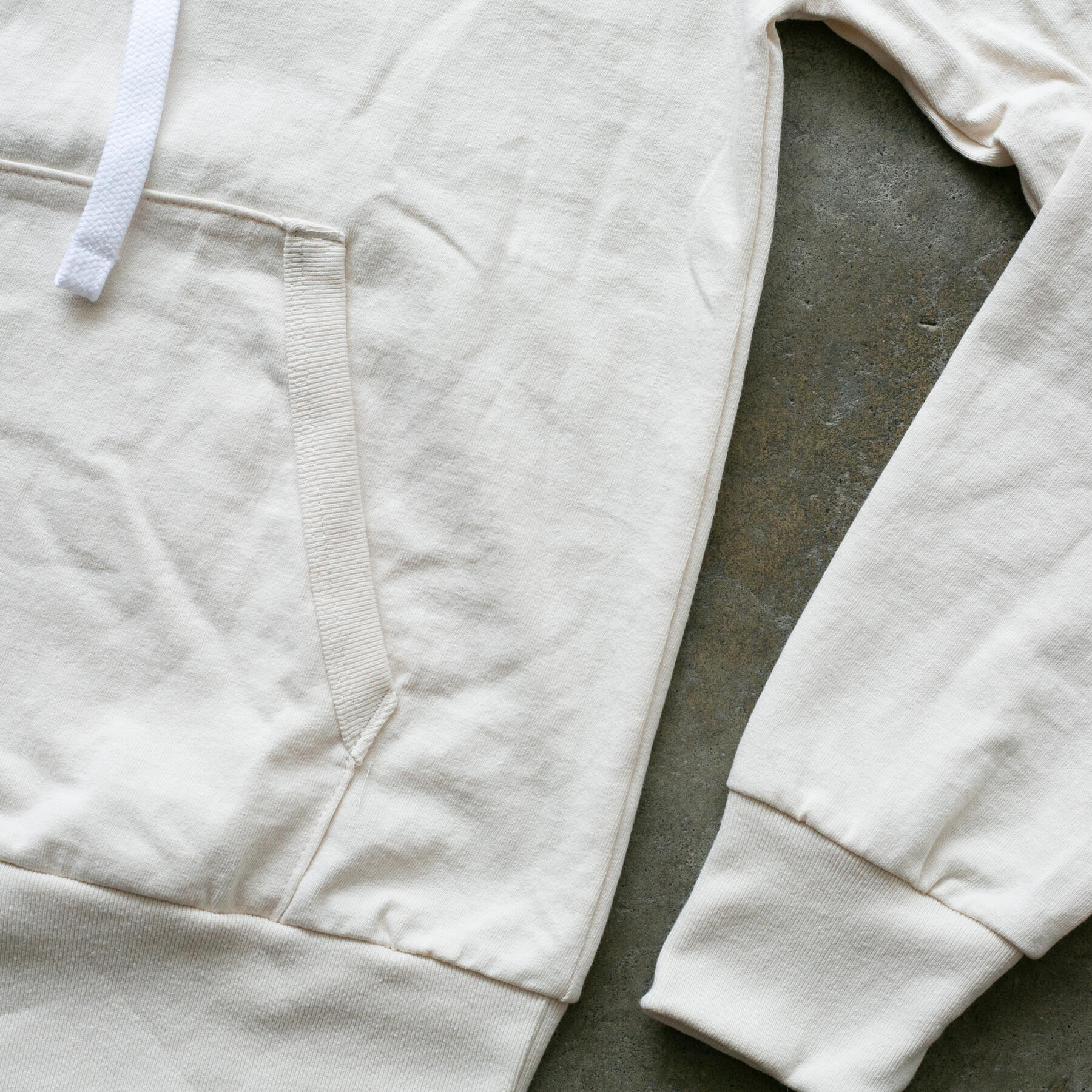 gustin american heavy pullover hoodie - natural