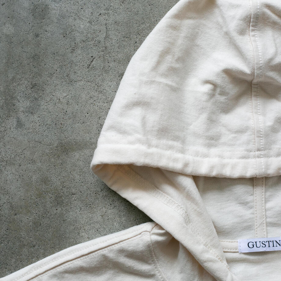 gustin american heavy pullover hoodie - natural