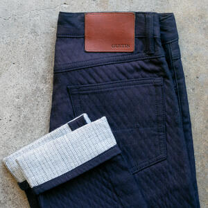 gustin #139 diamond quilt 5 pocket - indigoxindigo