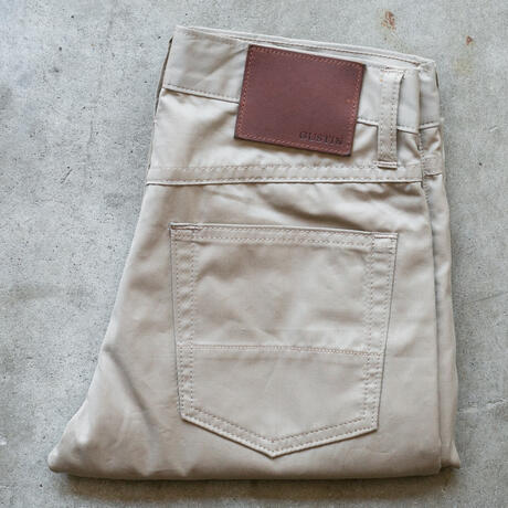 gustin #493 japan silk gaberdine 5 pocket - khaki