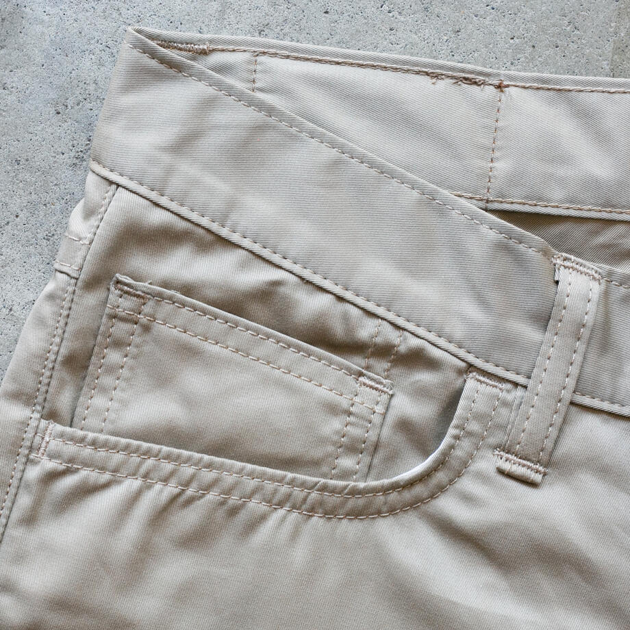 gustin #493 japan silk gaberdine 5 pocket - khaki