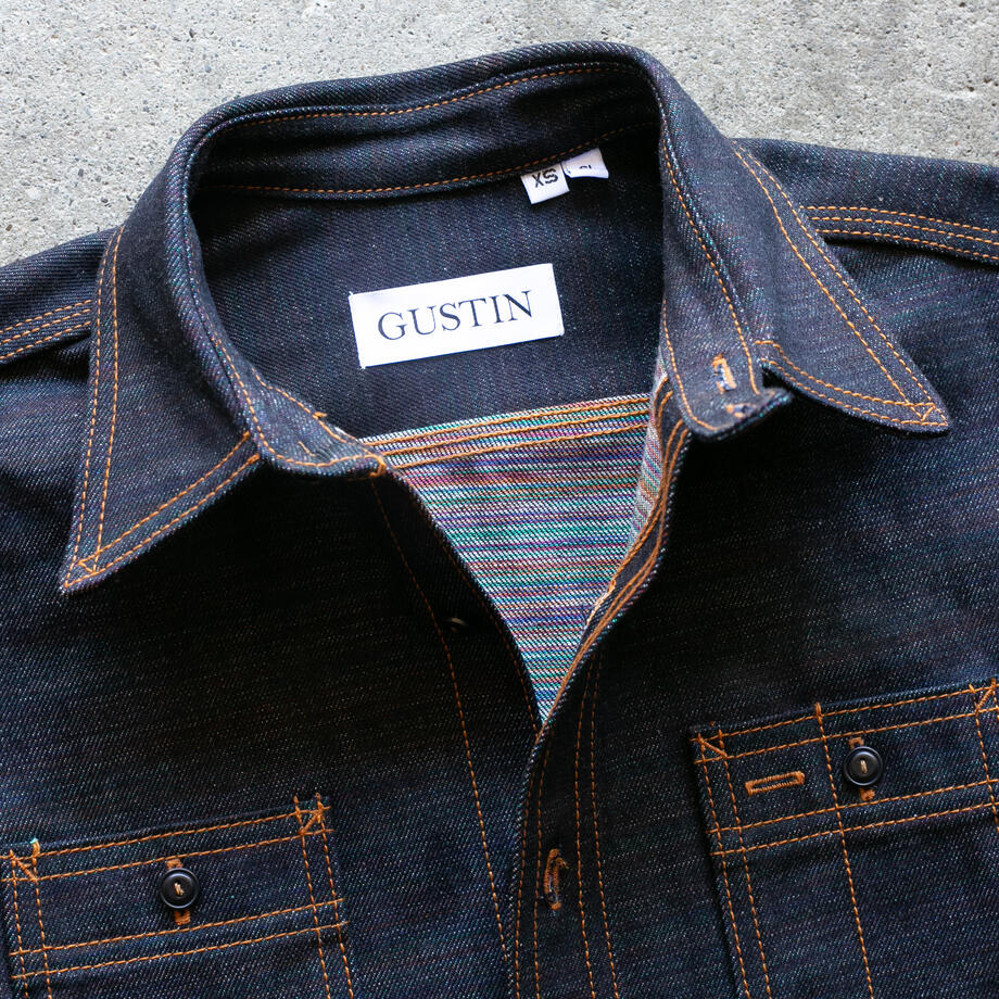 gustin #192 the rainbow selvedge workshirt