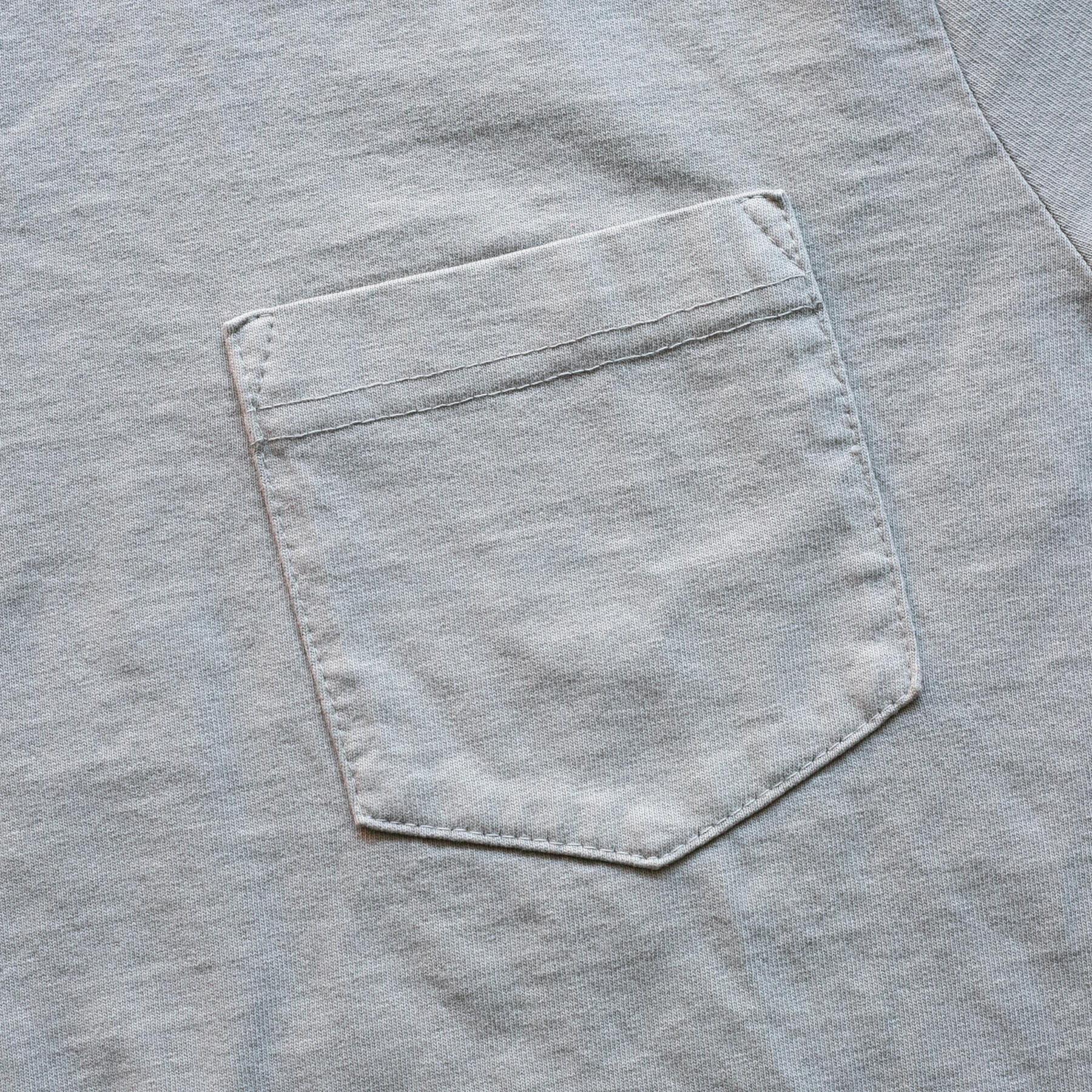 gustin american heavy pocket t-shirt - grey green