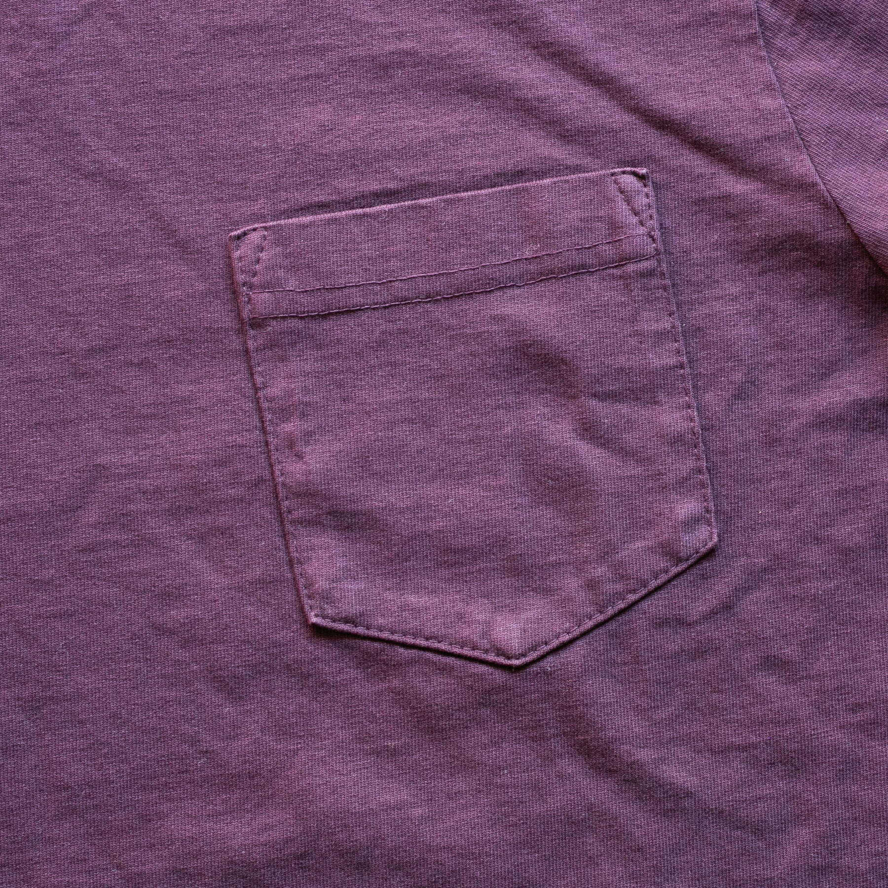 gustin american heavy pocket t-shirt - oxblood
