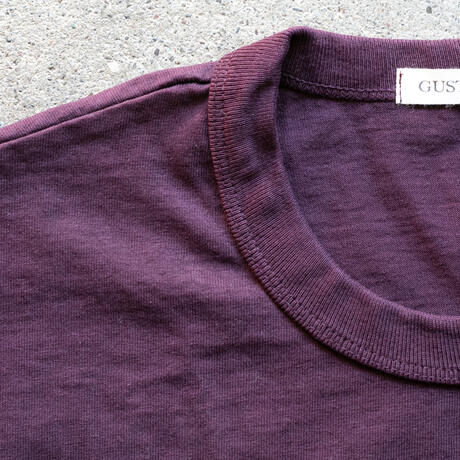 gustin american heavy pocket t-shirt - oxblood