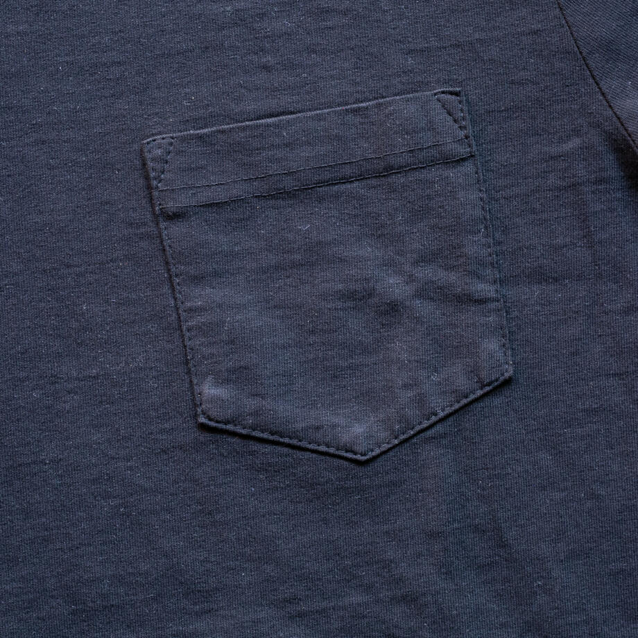 gustin american heavy pocket t-shirt - black