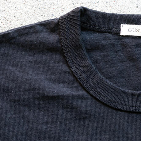 gustin american heavy pocket t-shirt - black