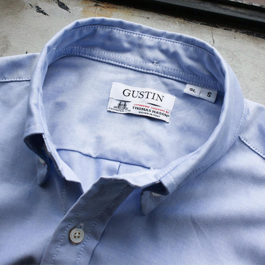 gustin thomas mason blue oxford