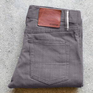gustin #592 gunmetal sashiko selvedge